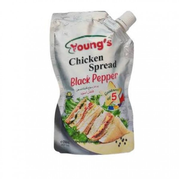 YOUNG`S CHICKEN SPREAD BLACK PEPPER 200ML